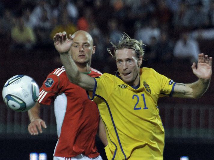 Christian Wilhelmsson skoraði tvö mörk í kvöld.
