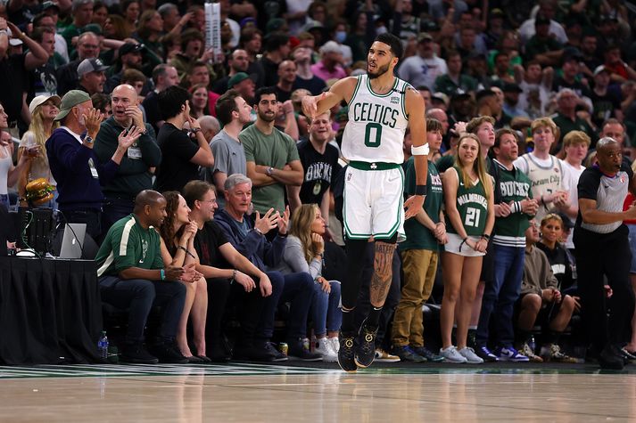 Jayson Tatum fór fyrir liði Boston Celtics í nótt.