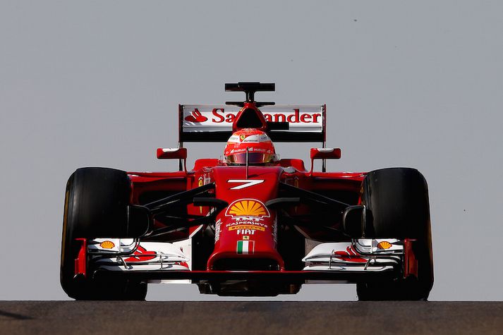 Kimi Raikkonen á Ferrari fák sínum.