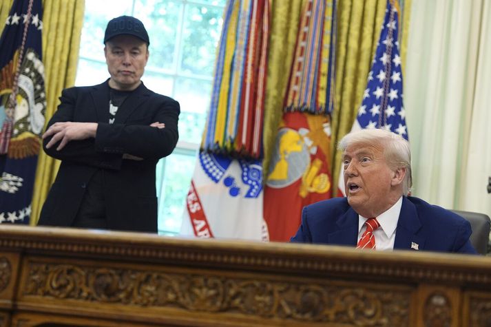 Donald Trump og Elon Musk.