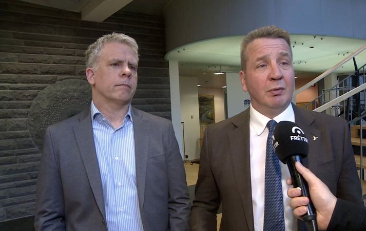 Sigmar Guðmundsson, þingflokksformaður Viðreisnar, og Guðlaugur Þór Þórðarson, þingmaður Sjálfstæðisflokksins, ræddu málið í fréttum Sýnar. 