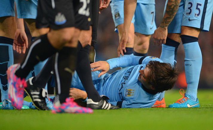 Silva er hann meiddist á miðvikudag.