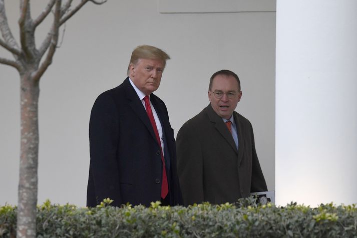 Donald Trump og Mikc Mulvaney.