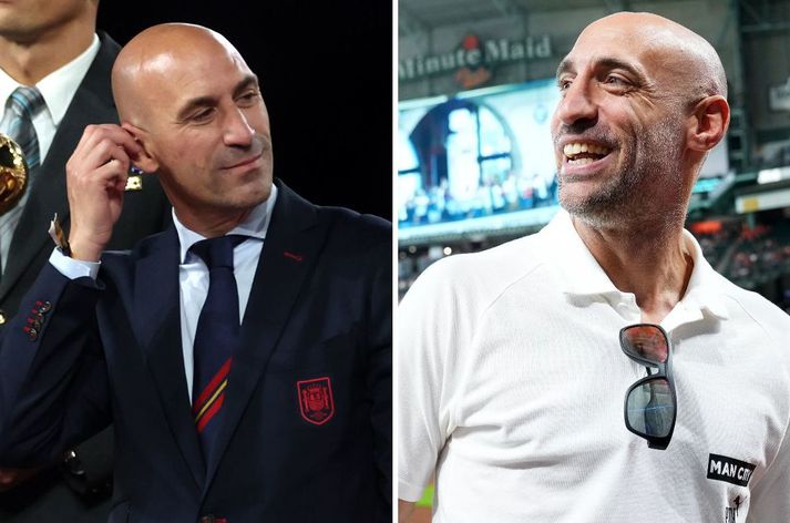 Það er vissulega svipur með Luis Rubiales og Pablo Zabaleta.