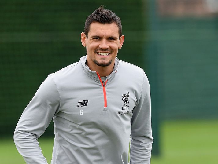 Dejan Lovren er hæstánægður í dag.