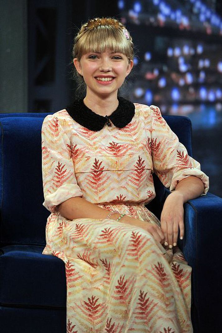 Tavi Gevinson kenndi Jimmy Fallon að setja upp vanþóknunarsvip.n