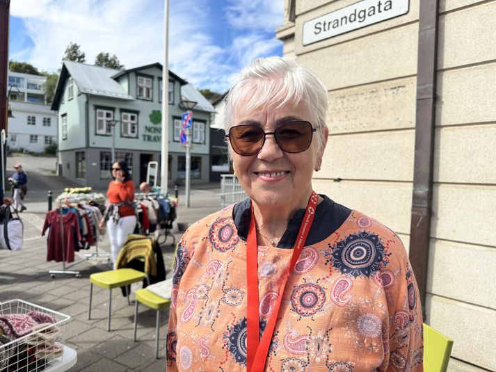 Ragnhildur Ingólfsdóttir er sjálfboðaliði hjá Rauða krossinum á Akureyri. 