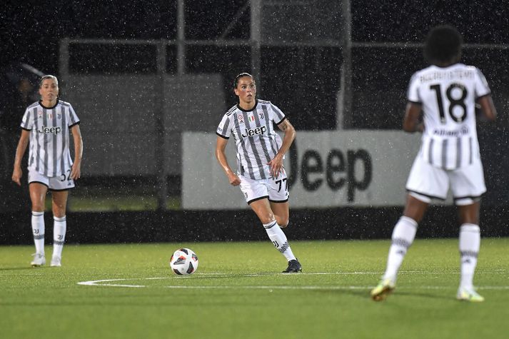 Sara Björk Gunnarsdóttir skilaði góðu dagsverki fyrir Juventus í kvöld.