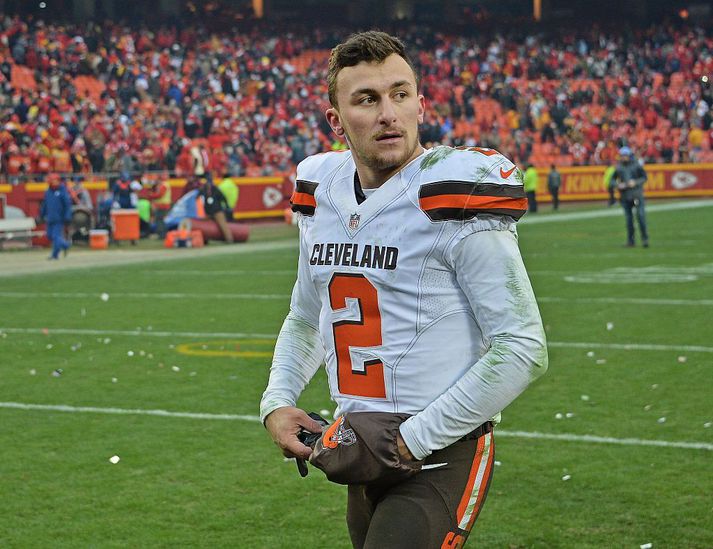 Manziel í leik með Cleveland Browns.