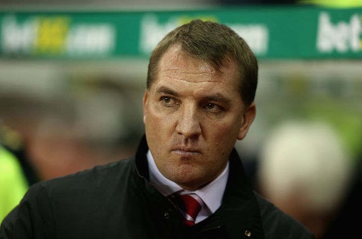 Brendan Rodgers er veikur heima. Mynd/Getty