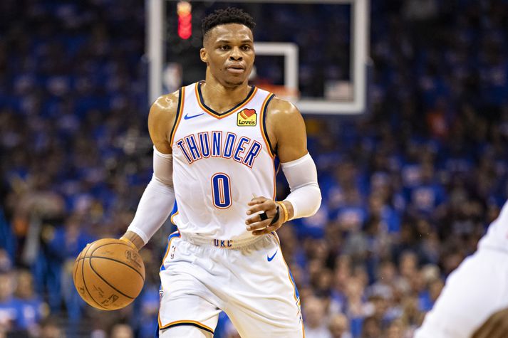 Westbrook var valinn verðmætasti leikmaður NBA-deildarinnar 2017.