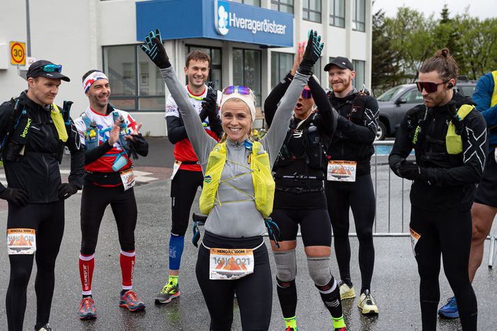 Keppandi 021, Ragnheiður Sveinbjörnsdóttir, keppir í ár í 161 km brautinni en hún vann Hengil Trail 106 km árið 2019.