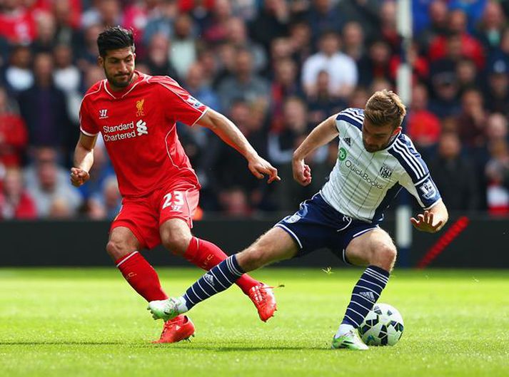 Emre Can og James Morrison eigast við.