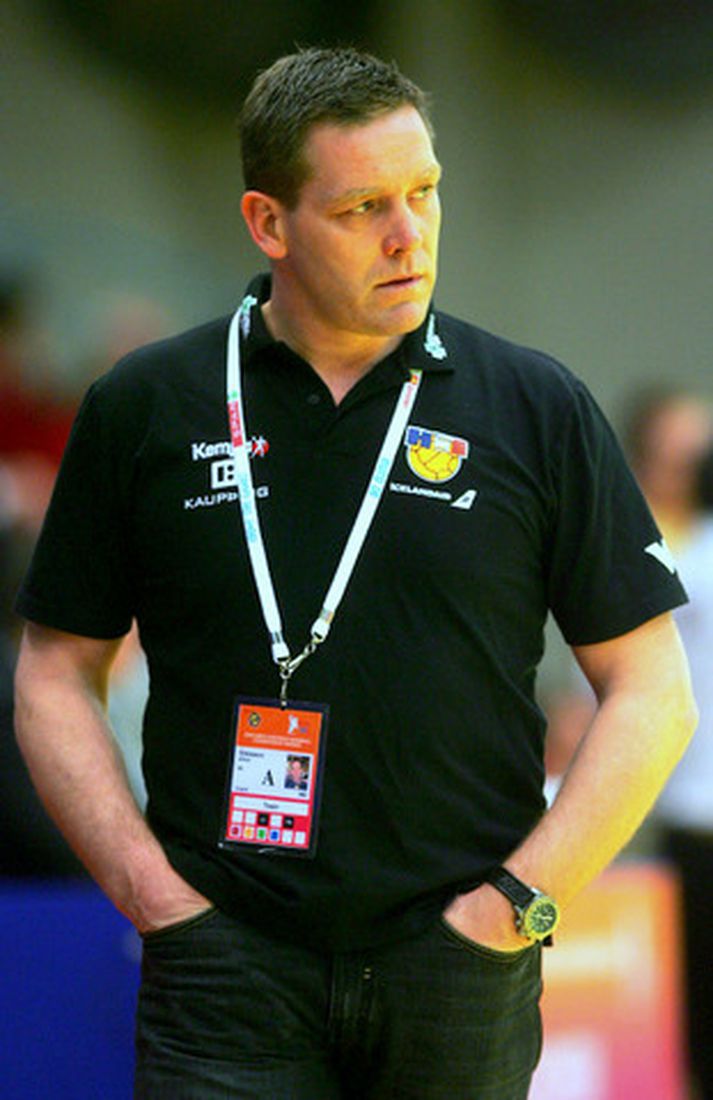Alfreð Gíslason landsliðsþjálfari.