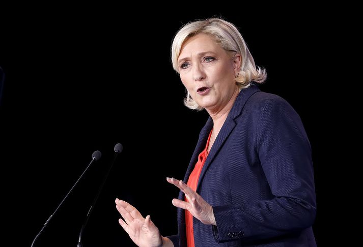 Marine Le Pen, leiðtogi frönsku Þjóðfylkingarinnar.