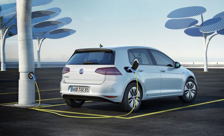 Volkswagen e-Golf innfluttir frá Bandaríkjunum er ekki hægt að hraðhlaða hérlendis.