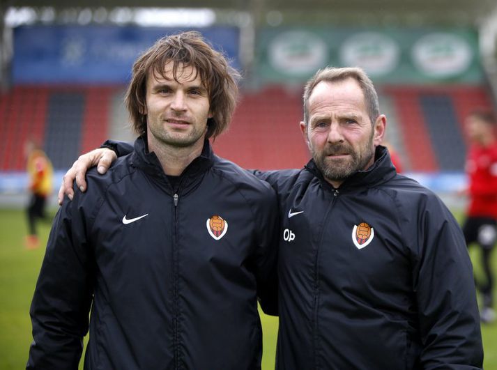 Milos Milojevic og Ólafur Þórðarson.