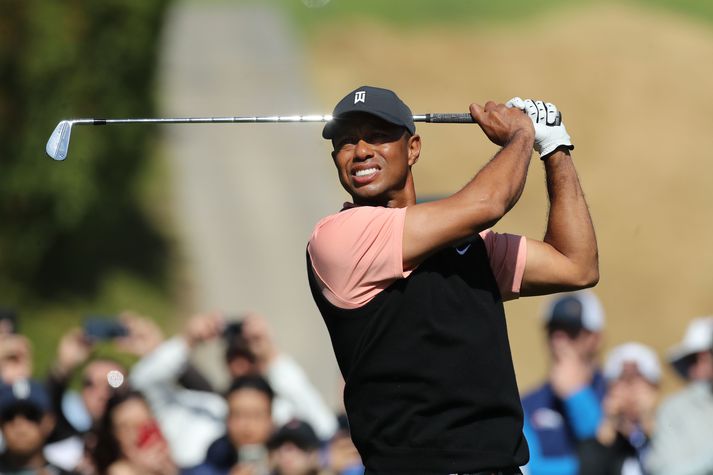 Tiger Woods var tilbúinn að verja titil sinn.