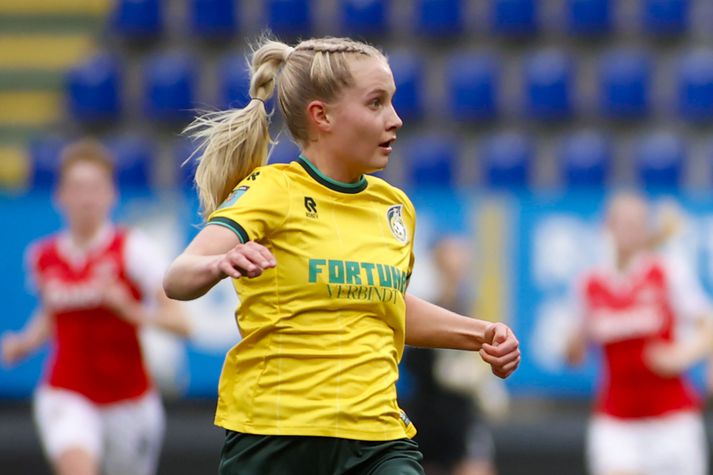 María Grós Ólafsdóttir var níu mínútum frá því að skjóta Djurgården í úrslitaleik sænsku bikarkeppninnar.