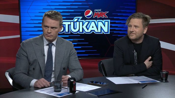 Hjörvar Hafliðason og Þorkell Máni Pétursson ræddu ýmislegt í Pepsi Max stúkunni í gærkvöld.
