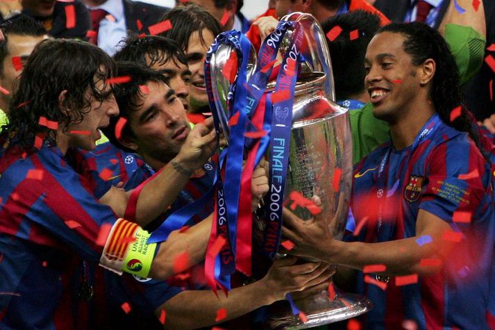 Ronaldinho og Deco unnu Meistaradeildina með Barcelona.