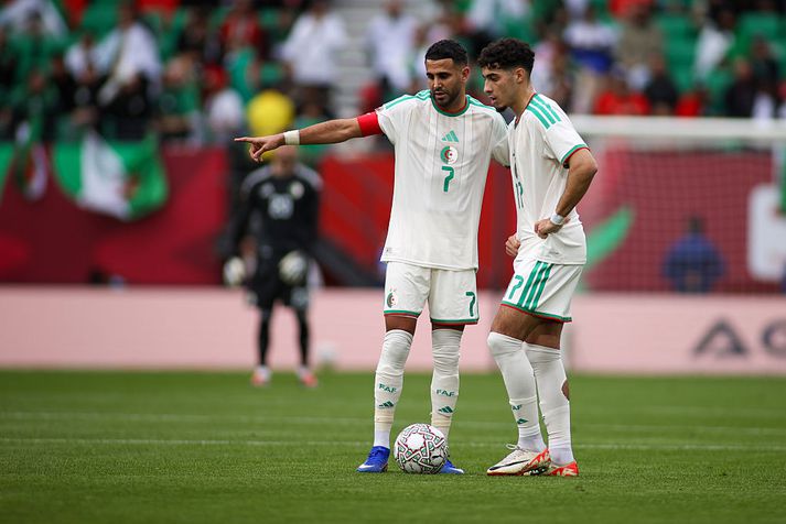 Mahrez var hetja dagsins.