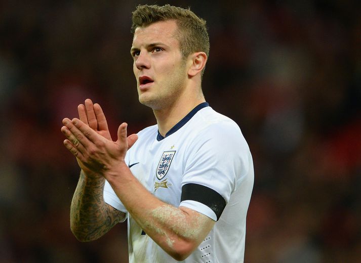 Jack WIlshere í landsliðsbúningi Englands.