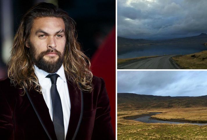 Jason Momoa. Efri myndin til hliðar er af Reykjarfirði á Ströndum.