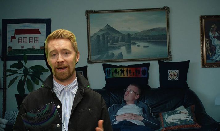 „Ég hvet íslenskt tónlistarfólk til að halda áfram að gera vídeó," sagði Erlendur Sveinsson leikstjóri þegar hann tók við hlustendaverðlaununum fyrir myndband ársins.