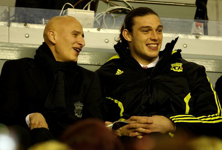 Carroll hefur setið í stúkunni síðan hann kom til Liverpool.