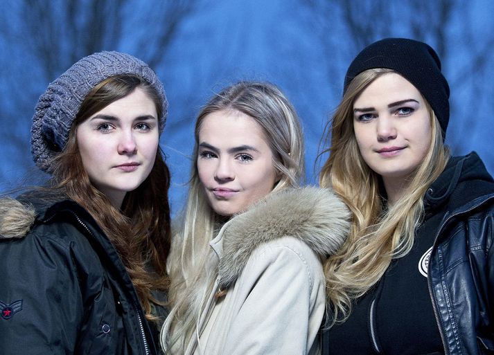 Hetjurnar Hulda Hvönn Kristinsdóttir, Selma Björk Hermannsdóttir og Svanhildur Sigríður Mar.