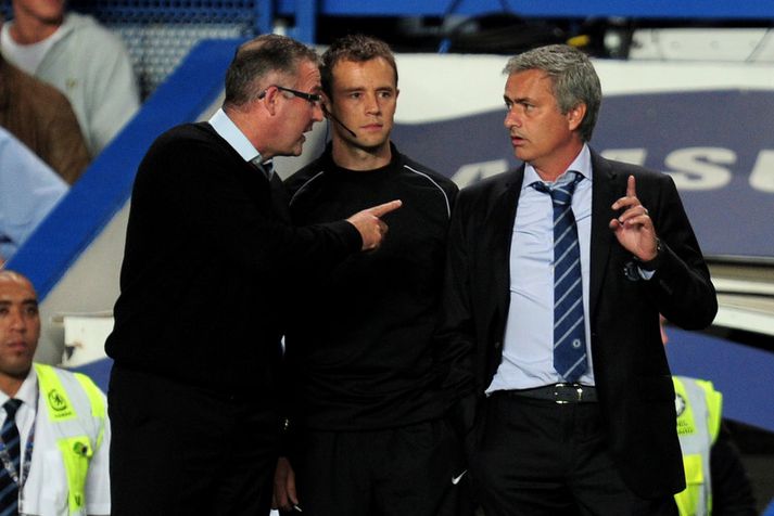 Jose Mourinho og Paul Lambert.