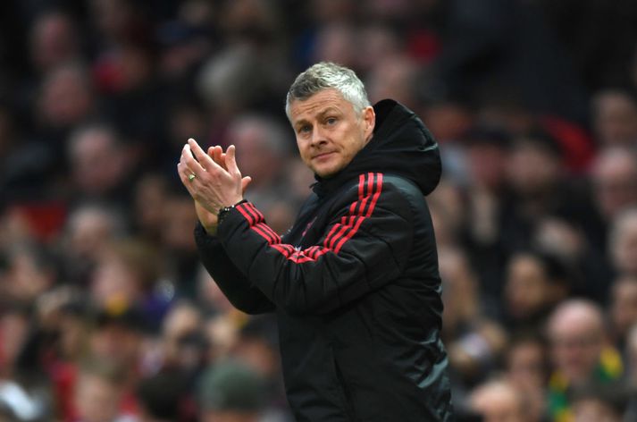 Solskjær þekkir það að skora fyrir framan stútfulla stúkuna í Stretford End