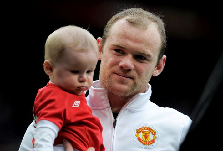 Rooney-feðgarnir á góðri stund.