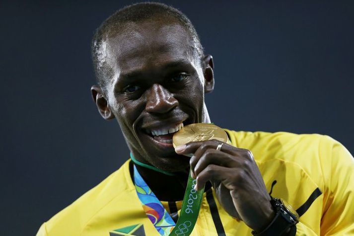 Usain Bolt vann átta Ólympíugull á ferlinum.