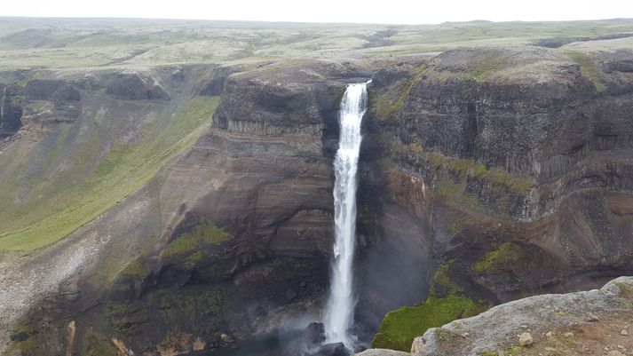 Háifoss í Þjórsárdal sem var lengi talinn þriðji hæsti foss landsins. Myndin er úr safni.