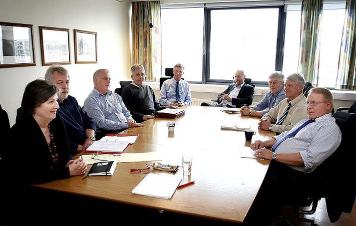 Málin rædd Gylfi Arnbjörnsson, Vilhjálmur Egilsson og aðrir forystumenn launþega og atvinnurekenda standa í ströngu þessa dagana. Fréttablaðið/GVA