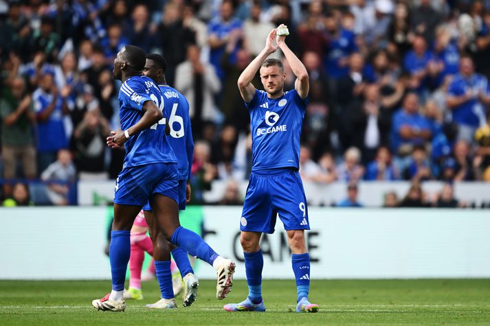 Jamie Vardy batt enda á feril sinn hjá Leicester með meira en ásættanlega tölfræði, tvö hundruð mörk í fimm hundruð leikjum. 