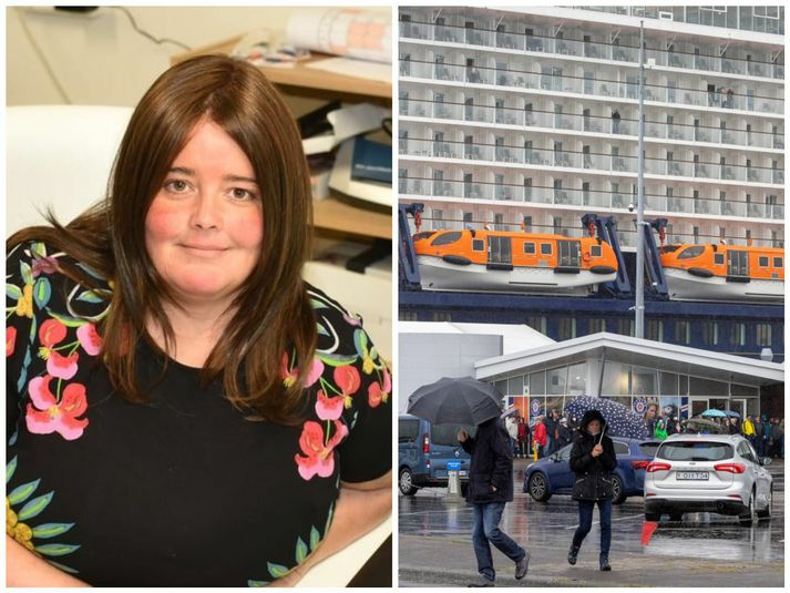 Drífa segir starfsmann hafa hótað sér líkamlegu ofbeldi við móttöku ferðamanna af skemmtiferðaskipi á Skarfabakka.