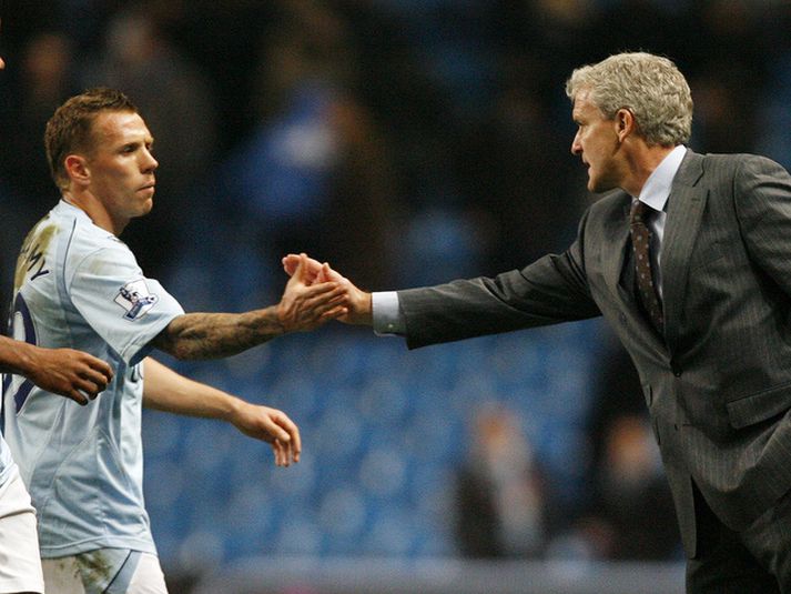 Craig Bellamy og Mark Hughes