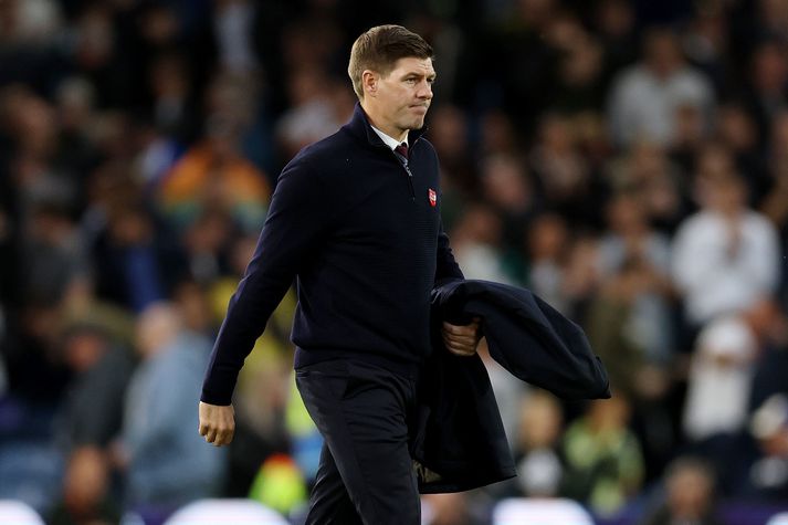 Steven Gerrard tók við Aston Villa um mitt síðasta tímabil.