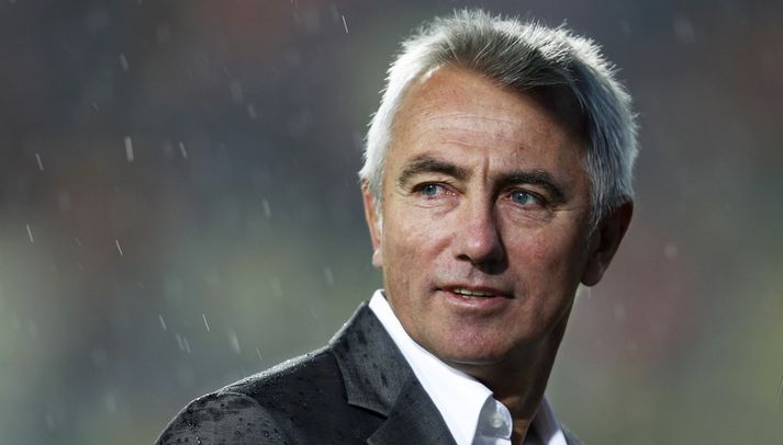 Bert van Marwijk, þjálfari hollenska landsliðsins.
