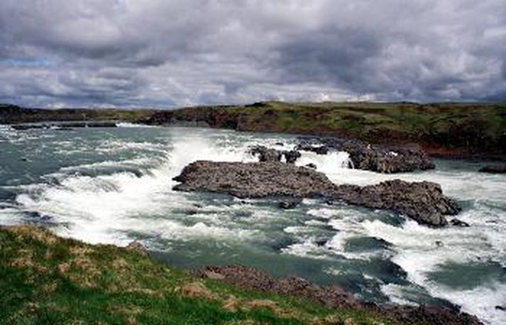 Frá Urriðafossi í neðri hluta Þjórsár.