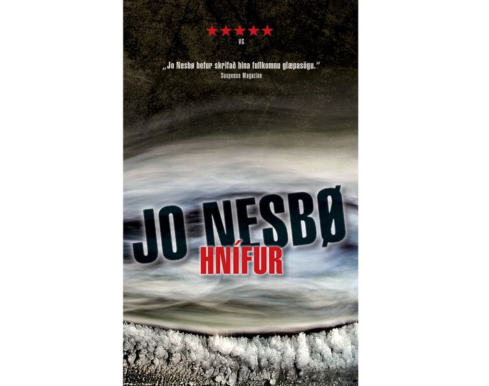 Forsíða Hnífs eftir Jo Nesbø.