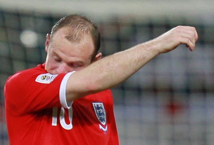 Wayne Rooney í leiknum í dag.