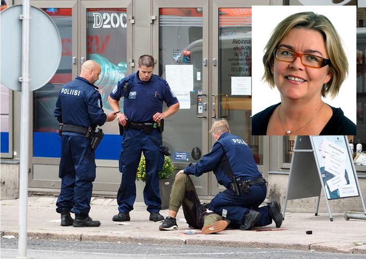 Markaðstorgið þar sem árásin átti sér stað er fjölsóttur og vinsæll staður í miðborg Turku.