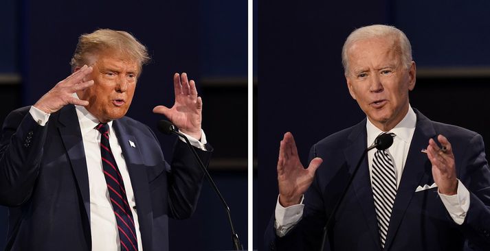 Donald Trump og Joe Biden.