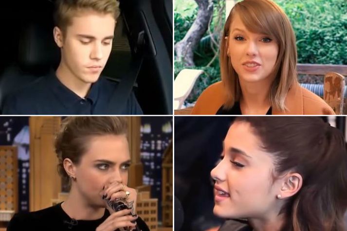 Bieber, Taylor Swift og fleiri sýna sína leynda hæfileika.