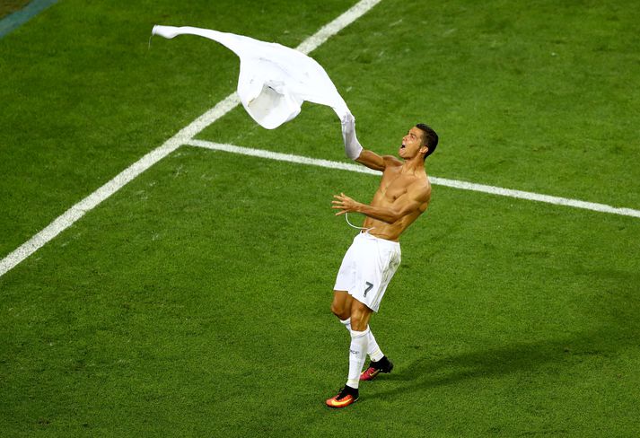 Ronaldo fagnaði gífurlega í leikslok.