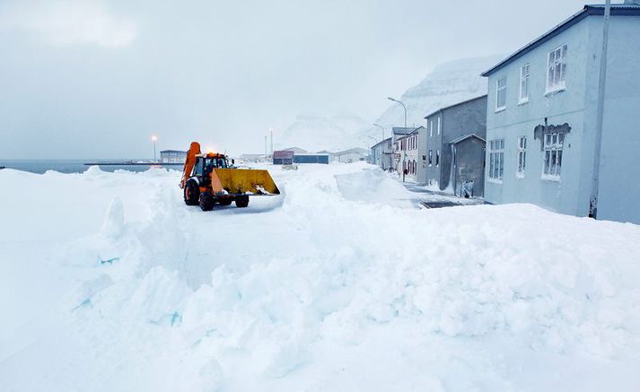Mikið hefur snjóað á norðanverðum Vestfjörðum síðustu daga.